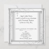 Baby Jongen Meisje Witte Doop Doop Kruis Kaart (Achterkant)