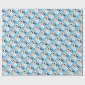 Baby jongen met blokverpakkingspapier cadeaupapier (Vlak)