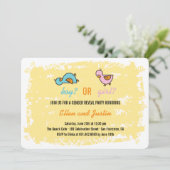 Baby jongen of meisje kaart (Staand voorkant)