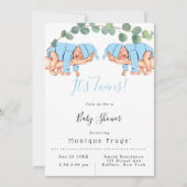 Baby jongen op mama's arm Het is tweelingse Baby s Kaart (Voorkant)