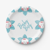 Baby Jongen  Papieren Bordje (Voorkant)