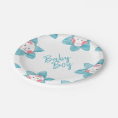 Baby Jongen  Papieren Bordje (Gekanteld)