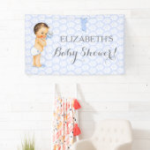 Baby Jongen Ratelaar Blauw Spandoek (Insitu)