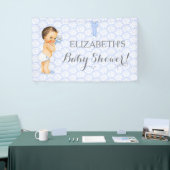 Baby Jongen Ratelaar Blauw Spandoek (Beurs)