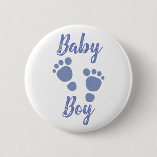 Baby jongen ronde button 5,7 cm