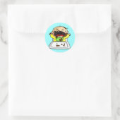 Baby jongen ronde sticker (Tas)