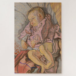 Baby Jongen Slapen op een Kussen Legpuzzel