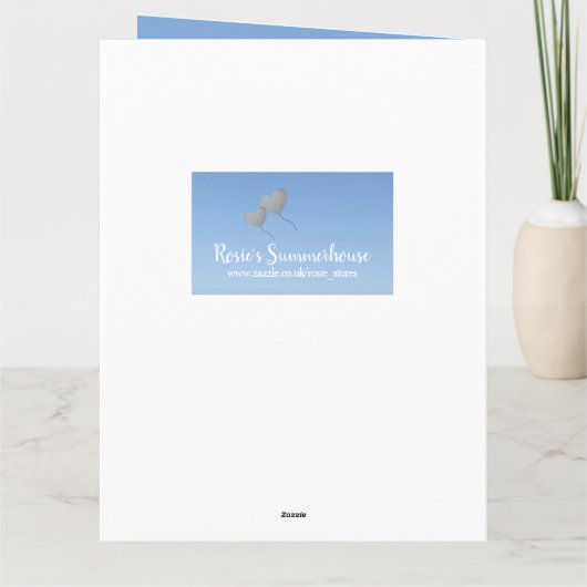 Baby jongen tweeling geboorte gefeliciteerd kaart (Achterkant)