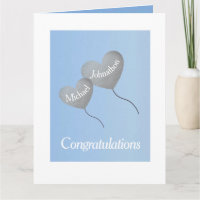 Baby jongen tweeling geboorte gefeliciteerd