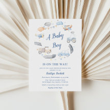 Baby Jongen Vervoer Auto's Baby shower