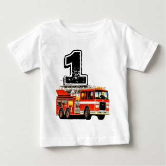 Baby Jongens 1e Verjaardag Red Fire Truck