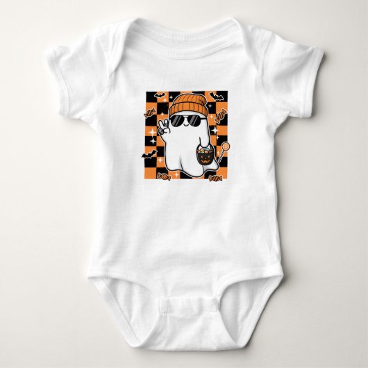 Baby jongens Halloween shirt (Voorkant)