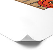 Baby Jongens met kinderkamer Trein Giraffe en Wage Poster (Hoek)