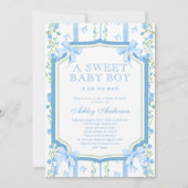  Baby Jongensdouche met Boog Kaart (Voorkant)