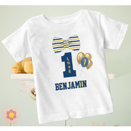 Baby Jongensnaam One Love Bow Stropdas Blauw