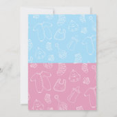 Baby-jongetje mammiearm Het is tweeling-Baby showe Kaart (Achterkant)