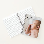 Baby Journal met foto en naam Gepersonaliseerd Notitieboek (Binnen)