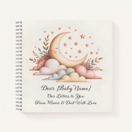 Baby Journal – Onze brieven aan jou Notitieboek (Voorkant)