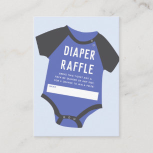 Baby Jumpsuit   Blauw   Diaper Raffle Informatiekaartje