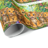 Baby Jungle Dieren Cadeaupapier (Rol Hoek)