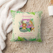 Baby Jungle Dieren Golfen Roze Kussen (Deken)