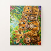 Baby Jungle Dieren Legpuzzel (Verticaal)