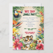 Baby Jungle Feestje Kaart (Achterkant)