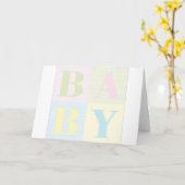Baby Kaart (Gele Bloem)