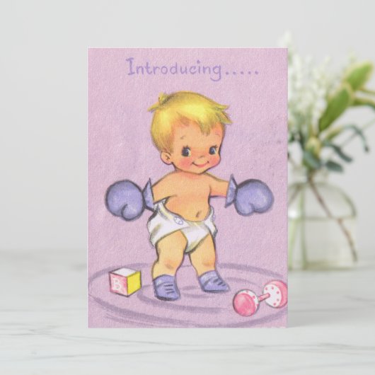  Baby Kaart (Staand voorkant)