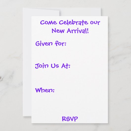  Baby Kaart (Achterkant)