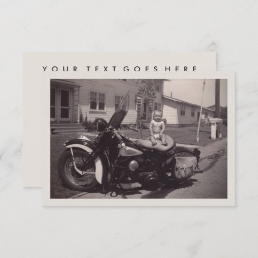 baby kaart (Voorkant / Achterkant)