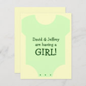 Baby Kaart (Voorkant / Achterkant)