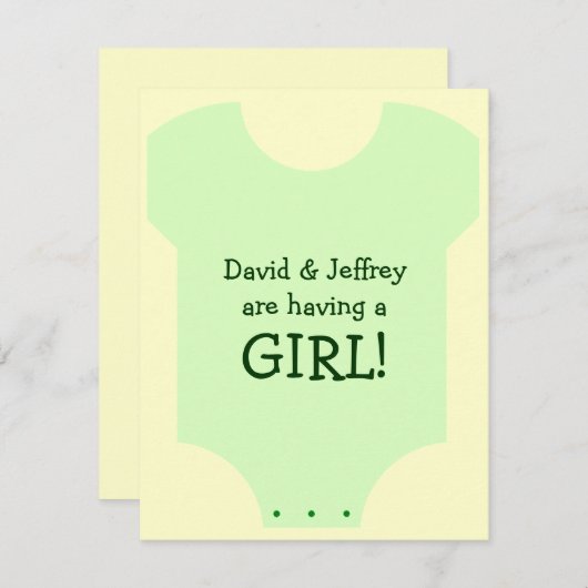 Baby Kaart (Voorkant / Achterkant)