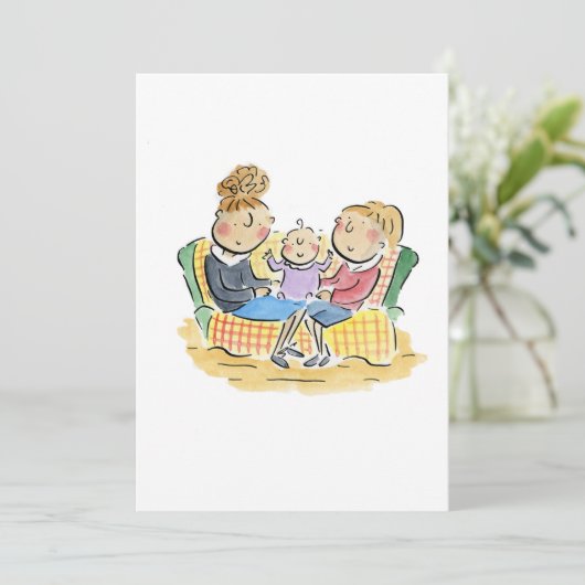 Baby Kaart (Staand voorkant)