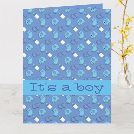 Baby Kaart (Gele Bloem)