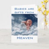 baby kaart (Gele Bloem)