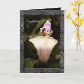 Baby Kaart (Gele Bloem)