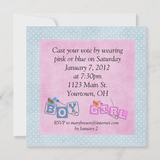 Baby Kaart (Achterkant)