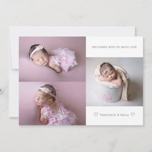 Baby Kaart (Achterkant)