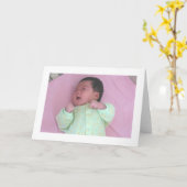 baby kaart (Gele Bloem)