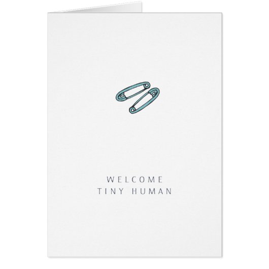 Baby | Kaart Blauwe luierpinnen (Voorkant)