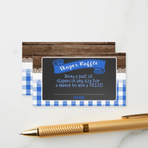 Baby Kaart met luierbekrachtiging - blauw