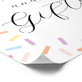 Baby Kaarten en cadeaubonnen Poster (Hoek)