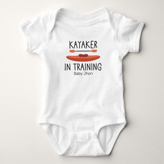 Baby-kajakker in opleiding - Rivier-surfplank Romper (Voorkant)