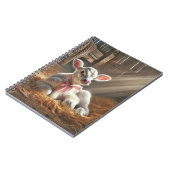 Baby Kalf in zonovergoten schuurstal Notitieboek (Linkerzijde)
