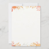 Baby Kalf Koe Pompoen Baby shower Invitation Kaart (Achterkant)