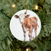 Baby Kalf Ornament