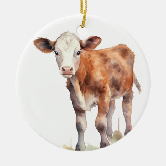 Baby Kalf Ornament (Voorkant)