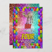 Baby Kameel Woestijn Avontuur thema Kaart (Voorkant / Achterkant)