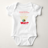 Baby kampeerhumor grappig romper (Voorkant)